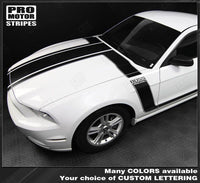 2013 2014 Ford Mustang hood
 side
 door
 rocker panel Decals Stripes 132266577912-2