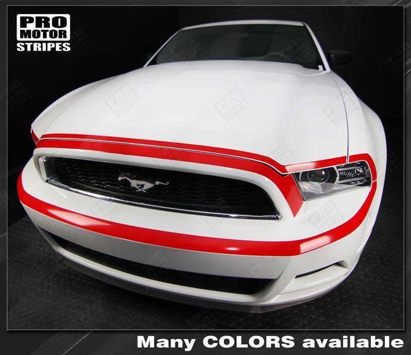 2013 2014 Ford Mustang bumper Decals Stripes 122551590450-1