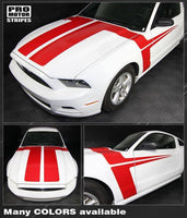 Ford Mustang 2013-2014 Hood and Side Accent Stripes