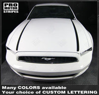 2013 2014 Ford Mustang hood Decals Stripes 122621932501-2