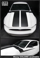 Ford Mustang 2013-2014 Hood to Side Double Accent Stripes