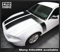 Ford Mustang 2013-2014 Hood to Side Double Stripes