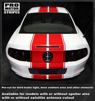 2005 2006 2007 2008 2009 2013 2014 2015 2016 2017 Ford Mustang hood
 trunk
 bumper
 roof Decals Stripes 132266629932-2