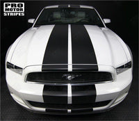 Ford Mustang 2005-2009 & 2013-2017 Pre-cut Over-The-Top Dual Center Stripes