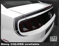 Ford Mustang 2013-2014 Retro Style Rear Fascia Highlight Stripes