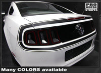 Ford Mustang 2013-2014 Retro Style Rear Fascia Stripes