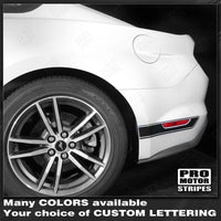 2015 2016 2017 2018 2019 Ford Mustang side
 door
 rocker panel Decals Stripes 132368007663-3