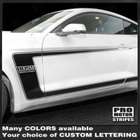 2015 2016 2017 2018 2019 Ford Mustang side
 door
 rocker panel Decals Stripes 132368007663-1