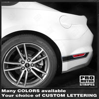 2015 2016 2017 2018 2019 Ford Mustang side
 door
 rocker panel Decals Stripes 132368009852-2