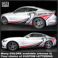Ford Mustang 2015-2023 Cobra Style Multi-Color Side Stripes Decal