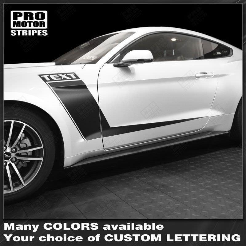 2005 2006 2007 2008 2009 2010 2011 2012 2013 2014 2015 2016 2017 2018 2019 Ford Mustang side
 door Decals Stripes 152750150126-1