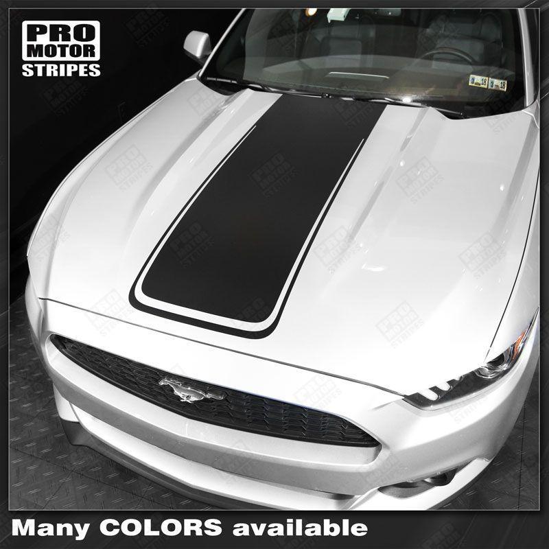 2005 2006 2007 2008 2009 2010 2011 2012 2013 2014 2015 2016 2017 Ford Mustang hood Decals Stripes 152738121791-1
