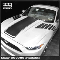 Ford Mustang 2015-2023 Hood and Side Strobe Accent Decals Stripes