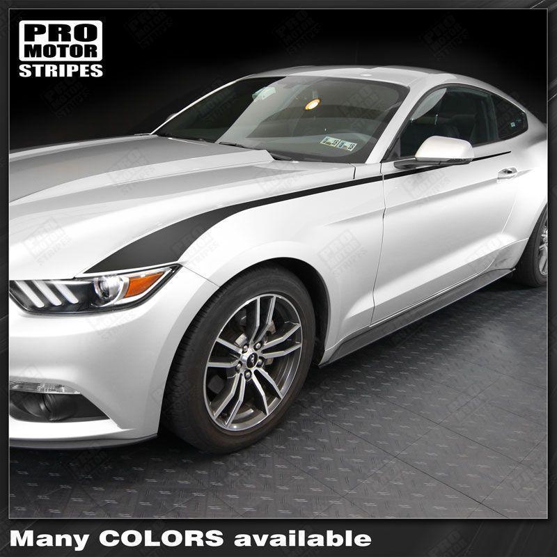 2015 2016 2017 2018 2019 Ford Mustang side
 door Decals Stripes 132355141064-1