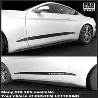 2015 2016 2017 2018 2019 Ford Mustang side
 door
 rocker panel Decals Stripes 152739757979-1