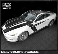 2015 2016 2017 Ford Mustang hood
 side
 trunk
 door
 roof Decals Stripes 132370902645-2