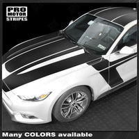 Ford Mustang 2015-2017 Over The Top and Side Sport Stripes