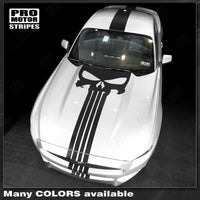 Ford Mustang 2005-2009 & 2013-2023 Over The Top Punisher Style Stripes