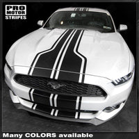 2005 2006 2007 2008 2009 2013 2014 2015 2016 2017 Ford Mustang hood
 trunk
 bumper
 roof Decals Stripes 132366983040-1