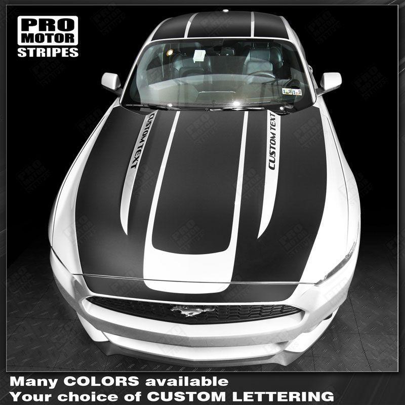 2015 2016 2017 Ford Mustang hood
 trunk
 roof Decals Stripes 152750170502-1