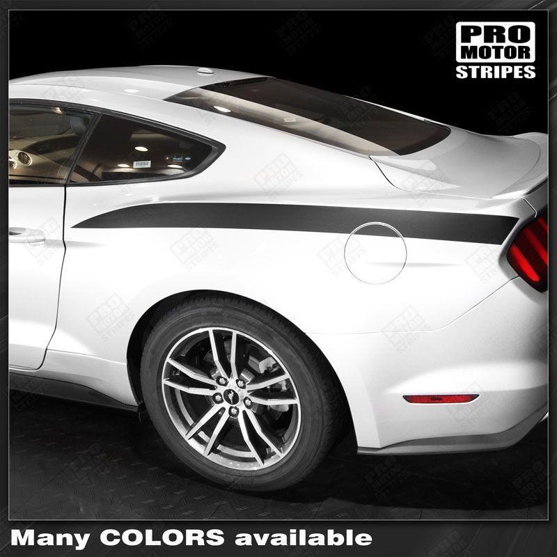2005 2006 2007 2008 2009 2010 2011 2012 2013 2014 2015 2016 2017 2018 2019 Ford Mustang side Decals Stripes 132359157360-1