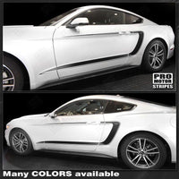 2015 2016 2017 2018 2019 Ford Mustang side
 door
 rocker panel Decals Stripes 122760431847-1