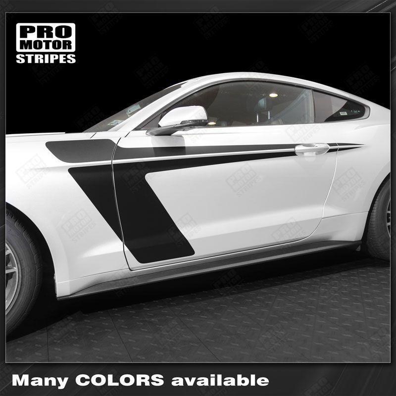 2005 2006 2007 2008 2009 2010 2011 2012 2013 2014 2015 2016 2017 2018 2019 Ford Mustang side
 door Decals Stripes 152738115883-1