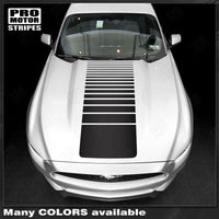 Ford Mustang 2005-2023 Hood Strobe Accent Decals Sport Stripes