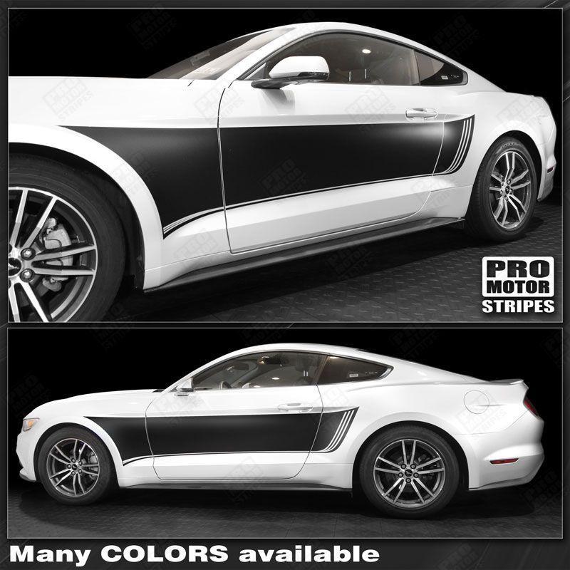 2015 2016 2017 2018 2019 Ford Mustang side
 door Decals Stripes 132359161220-1