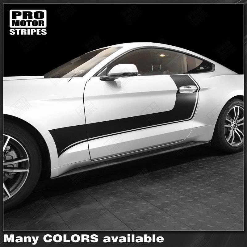 2005 2006 2007 2008 2009 2010 2011 2012 2013 2014 2015 2016 2017 2018 2019 Ford Mustang side
 door Decals Stripes 122761970113-1