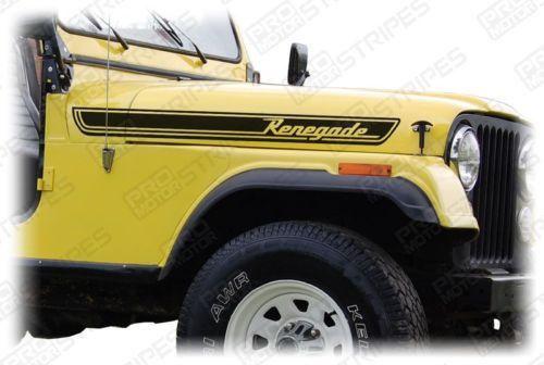  Jeep Renegade hood
 side Decals Stripes 132229431511-1