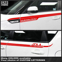 2008 2009 2010 2011 2012 2013 2014 2015 2016 2017 2018 2019 Kia Soul side
 door Decals Stripes 132229430401-1