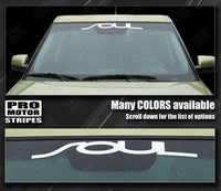 Kia SOUL (All Models) Windshield Banner Graphic Decal