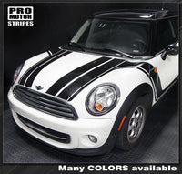 2008 2009 2010 2011 2012 2013 2014 Mini Cooper hood
 side
 door
 rocker panel Decals Stripes 122551585432-2