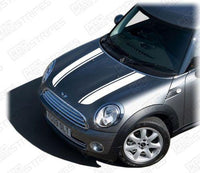 2008 2009 2010 2011 2012 2013 2014 Mini Cooper hood Decals Stripes 152588456753-1