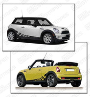 2008 2009 2010 2011 2012 2013 2014 Mini Cooper side
 door
 rocker panel Decals Stripes 152588455698-2