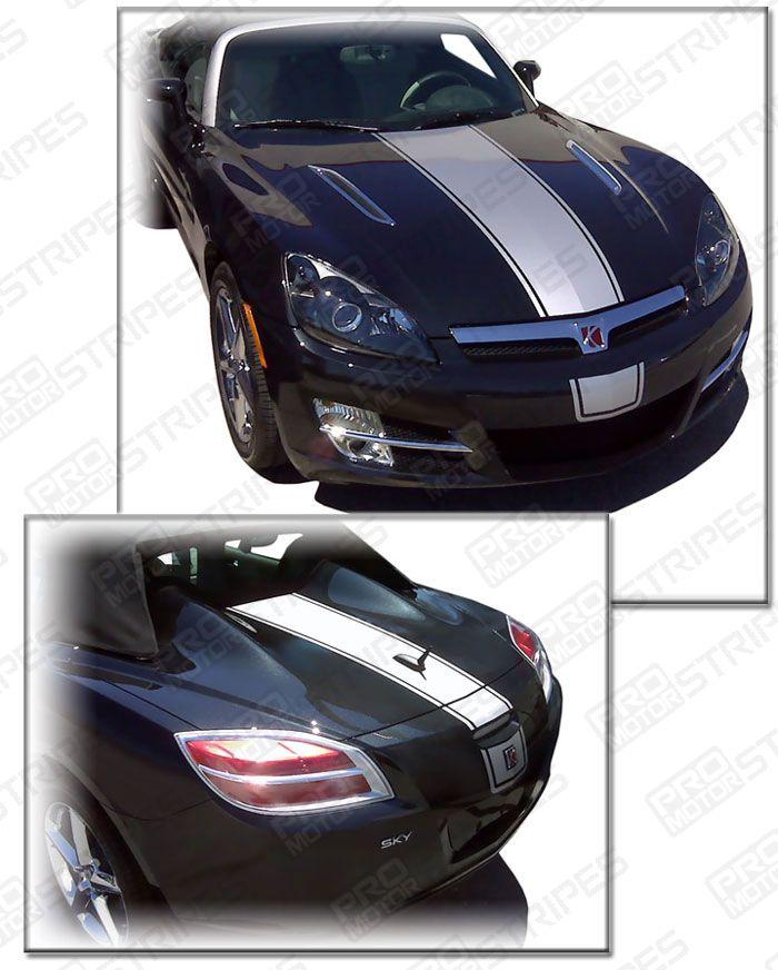 2007 2008 2009 Saturn Sky hood
 trunk
 bumper Decals Stripes 132229427729-1